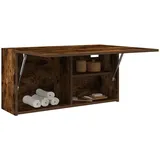 Gecheer Bad-Wandschrank Hängeschrank Badschrank Küchenschrank Medizinschrank Badmöbel Räuchereiche 80x25x40 cm Holzwerkstoff