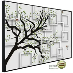 papermoon Infrarotheizung »EcoHeat - Muster mit Baum«, Matt-Effekt - bunt