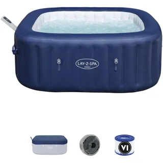 BESTWAY Bestway® Lay-Z-SPA® Energiespar-Whirlpool Hawaii AirJetTM mit App-Steuerung + integrierter UltraFitTM -Pumpeneinheit, für 6 Personen 180 x 180 x 71 cm, Kobaltblau