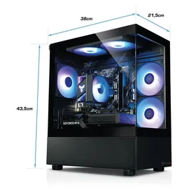 Kiebel Gaming-PC Titan AMD Ryzen 7 5800X 2021 32 GB RAM 1 TB SSD NVIDIA RTX 5070 12 GB Win 11