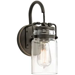 Brinley 1-flammige Wandleuchte - Alte Bronze