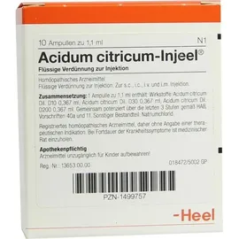 Heel Acidum Citricum Injeel Ampullen