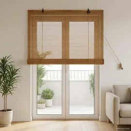 vidaXL Bambusrollo 110 x 220 cm Braun