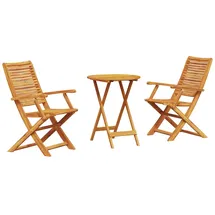 vidaXL Bistroset 3-tlg. Braun