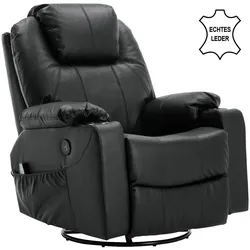 MCombo Relaxsessel Leder Massagesessel 7050
