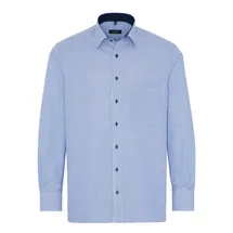 Eterna Langarmhemd Comfort Fit Blau 42