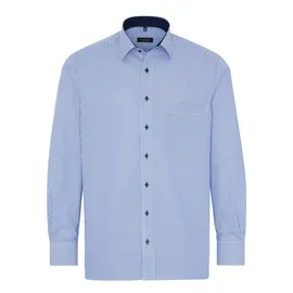Eterna Langarmhemd Comfort Fit Blau 42