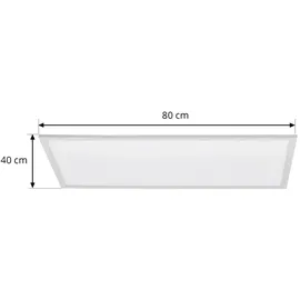 LINDBY LED-Panel Lamin, weiß, 80 cm