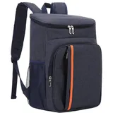 18L Große Kühlrucksack, Rucksack Picknickrucksack Kühltasche Groß Isoliert Cooler Bag Thermische, für Outdoor-Aktivitäten und Picknick (Navy blau)
