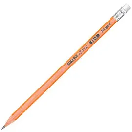 Maped Bleistifte HB naturbelassen mit Radierer 6 St. Schwarz
