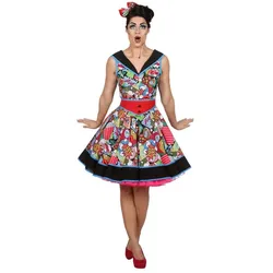 Pop Art Kleid Damenkostüm - 48