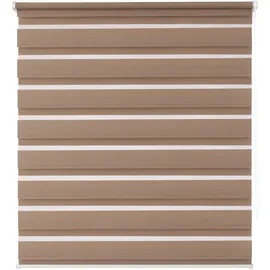 K-HOME Doppelrollo Andorra 60 x 150 cm Mokka/braun
