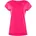 Damen Modal-kurzarmshirt deep pink XS