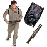 Disguise Offizielles Ghostbusters Kostüm Herren Damen Erwachsene, Halloween Faschingskostüm für Erwachsene Karneval Kostüme Geburstag Ghostbuster Costume Größ M