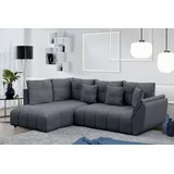 ax living Eckcouch Grau 2-Sitzer
