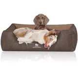 Knuffelwuff Orthopädisches Hundebett Outlander aus laser-gestepptem Kunstleder XXL 120 x 85cm B8