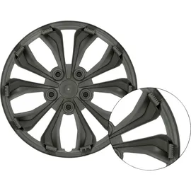 CARTREND Daytona 14 Zoll 4 Stück Schwarz/Silber