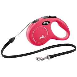 FLEXI New Classic Leine rot S 5m bis zu 12kg - Schnur