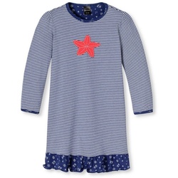 Schiesser Nachthemd Seestern (Set, 1-tlg., Set) Mädchen Schlafanzug, Sleepshirt, Nachthemd, Ringel blau|lila 92 (Herstellergröße 092)