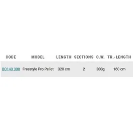 Black Cat Welsrute Freestyle Pro Pellet Schwarz/Gelb 3,20 m 300 g