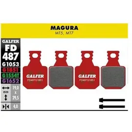 GALFER Magura MT5/MT7 Scheibenbremsbeläge - Red - One Size