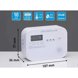 Grundig Kohlenmonoxid Melder KD-218A Weiß