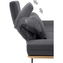 creation by rolf benz Designsofa Leder 4-Sitzer Schwarz