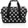 Reisenthel Allrounder Trolley Tasche weißgetupft auf Rollen für Reisen, Arbeit oder Freizeit 2-stufiger Teleskopgriff, 2 leichtgängige Rollen, Couleur:Frame dots white
