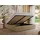 mks möbel Polsterbett GOLD 5 CLASSIC 140/200 - Beige Plüsch - Multipocket-Matratze