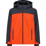 CMP - Boy's Jacket Snaps Hood Twill - Skijacke Gr 104 rot