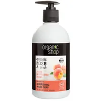 Organic Shop Nourishing Hand Soap Rose Peach 500ml