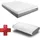sleezzz Viskoelastik-Matratze Sleezzz Premium 140 x 200 cm, Höhe 20 cm, Härtegrad H2/H3, mit Wendegriffen + Sleezzz® Cool Kühl-Effekt Kissen