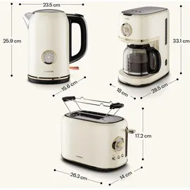 Klarstein Victoria 1,7 l Beige