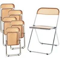 [en.casa] Klappstuhl Pornainen 6 Stk. Orange