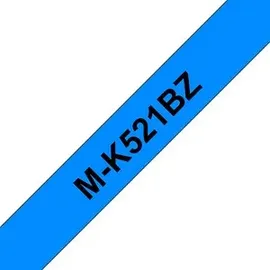 Brother Schriftband MK-521BZ blau auf schwarz 0,9cm x 8m