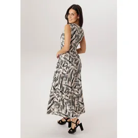 Aniston SELECTED Sommerkleid Gestreift Beige/Schwarz 38