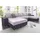 Collection AB Wohnlandschaft Polyester U-Form 2-Sitzer + 3-Sitzer Silber