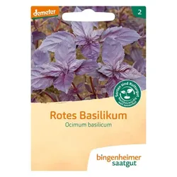 Bingenheimer Saatgut Basilikum rotblättrig demeter
