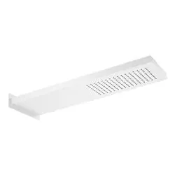 Herzbach Deep White Kopfbrause 23.661700.1.07 537 x 165 mm, zur Wandmontage, weiß matt