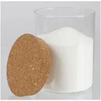 Buri 24x Vorratsglas 370ml mit Korkdeckel, zum Einmachen und
