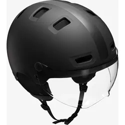 Fahrradhelm City CBH 580 mit Visier schwarz EINHEITSFARBE L/59-62cm