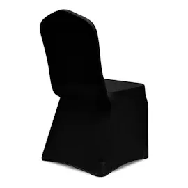 vidaXL Stretch-Stuhlhussen Schwarz 18 Stk.