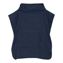 PIPPI Babywear Bademantel "Organic bath poncho" in Blau | Gr.: 98/104