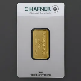 C. Hafner Goldbarren C. Hafner