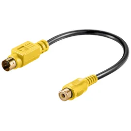 goobay S-Video Kabeladapter 2 m Schwarz