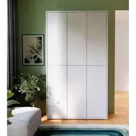 Forte Alice Springs Garderobenschrank 109 x 35 x 192 cm Grau