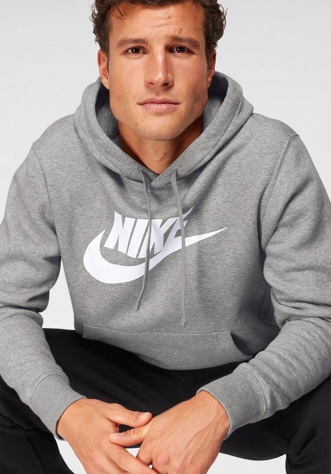 Nike Sportswear Kapuzensweatshirt Club Fleece Men's Graphic Pullover Hoodie grau