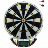 Best Sporting Dartscheibe elektronisch Nation I elektronische Dartscheibe mit LCD-Anzeige I E-Dartscheibe mit 6 Dartpfeilen & Ersatzspitzen I hochwertiger Dartautomat I Dart für 8 Spieler