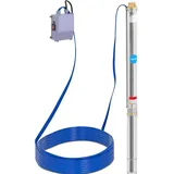 Hillvert Hillvert, Wasserpumpe, Brunnenpumpe Garten Tiefbrunnenpumpe Unterwasserpumpe sandverträglich 3.780 l/h (Gartenpumpe)
