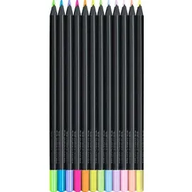 Faber-Castell Buntstifte Black Edition Neon + Pastell